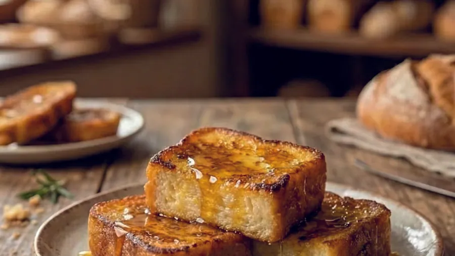 Torrijas pan molde detalle